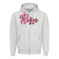 Dove Grey hope breast cancer Zipper Hoodie - NancyCooperArtShop