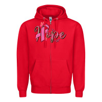 Hope Breast Cancer Zipper Hoodie | Teevron
