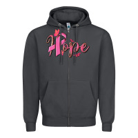 Smoke hope breast cancer Zipper Hoodie - NancyCooperArtShop