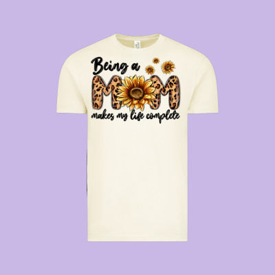 Being A Mom Makes My Life Complete Vintage Tee Designed By Maliassmallbusiness