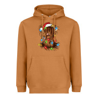Meerkat christmas heifer cow gnome Heavyweight Hoodie - CowGirlArtShop