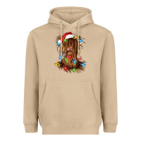 Mushroom christmas heifer cow gnome Heavyweight Hoodie - CowGirlArtShop