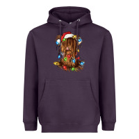Plum christmas heifer cow gnome Heavyweight Hoodie - CowGirlArtShop