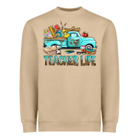 Mushroom Teacher Life With Truck Heavyweight Sweatshirt - BundleAndBundleShop