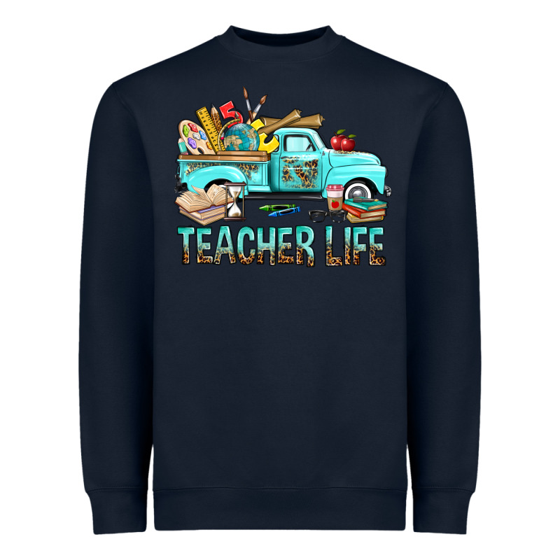 Teacher Life With Truck Heavyweight Sweatshirt by BundleAndBundleShop | Teevron
