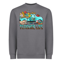Storm Teacher Life With Truck Heavyweight Sweatshirt - BundleAndBundleShop