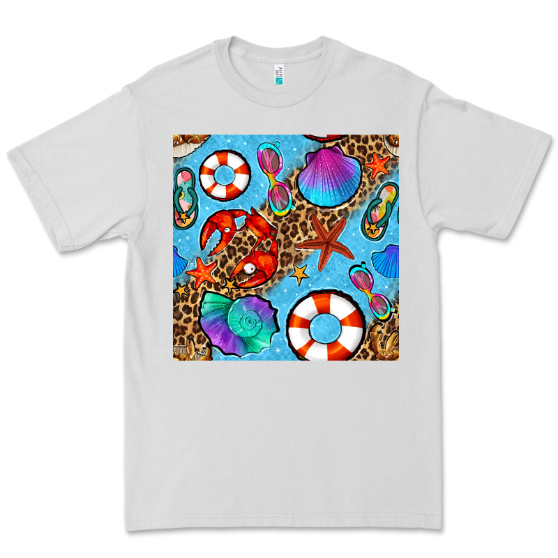 Summer With Leopard Seamless Pattern Premium Tee by BundleAndBundleShop | Teevron