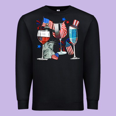 American Wine Premium Sweatshirt Designed By Cowgirlartshop