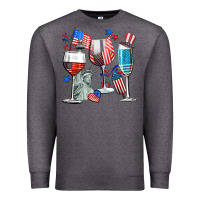 Charcoal Heather american wine Premium Sweatshirt - CowGirlArtShop