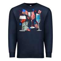 Navy american wine Premium Sweatshirt - CowGirlArtShop