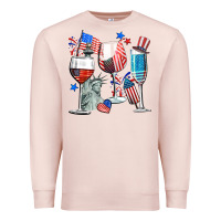Pale Pink american wine Premium Sweatshirt - CowGirlArtShop