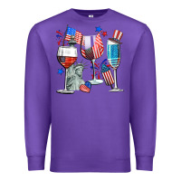 Purple american wine Premium Sweatshirt - CowGirlArtShop