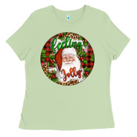 Matcha Christmas feeling jolly santa Ladies Tee - Artiststas
