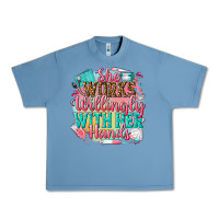 Pebble Blue she works willingly with her hands Urban Heavy Tee - NancyCooperArtShop