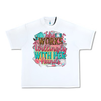White she works willingly with her hands Urban Heavy Tee - NancyCooperArtShop