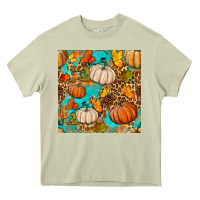 Mossy fall pumpkin seamless pattern Heavy Core Tee - BundleAndBundleShop