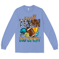 Colony Blue Small Town Big Spirit Long Sleeve Tee - BundleAndBundleShop