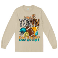 Mushroom Small Town Big Spirit Long Sleeve Tee - BundleAndBundleShop
