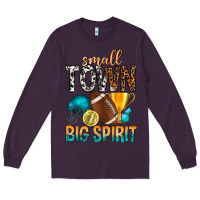 Plum Small Town Big Spirit Long Sleeve Tee - BundleAndBundleShop