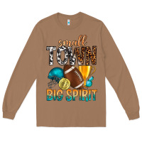 Toasted Coconut Small Town Big Spirit Long Sleeve Tee - BundleAndBundleShop