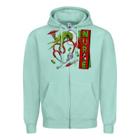 Seafoam Christmas Character Zipper Hoodie - NancyCooperArtShop