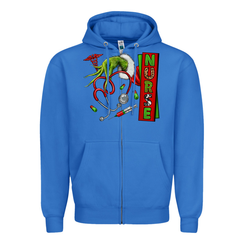 Christmas Character Zipper Hoodie by NancyCooperArtShop | Teevron