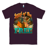 Plum land of the free Classic Tee - NancyCooperArtShop