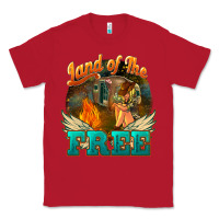 Red land of the free Classic Tee - NancyCooperArtShop