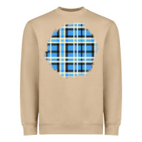 Mushroom Winter Tartan Patch Heavyweight Sweatshirt - BundleAndBundleShop