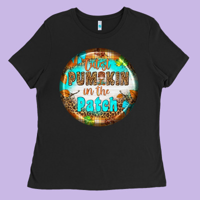 Cutest Pumpkin İn The Patch Ladies Tee Designed By Bundleandbundleshop