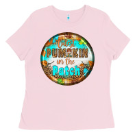 Bubblegum Pink cutest pumpkin İn the patch Ladies Tee - BundleAndBundleShop