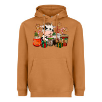 Meerkat cow coffee cups christmas Heavyweight Hoodie - CowGirlArtShop