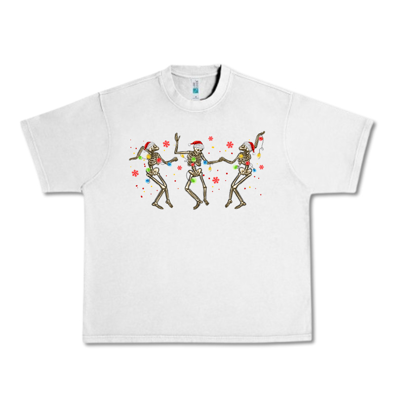 Dancing Skeleton Christmas Urban Heavy Tee by MaliasSmallBusiness | Teevron