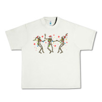 Pistachio dancing skeleton christmas Urban Heavy Tee - MaliasSmallBusiness