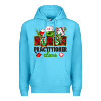Ocean Blue nurse practitioner claus Premium Hoodie - CowGirlArtShop