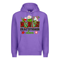 Purple nurse practitioner claus Premium Hoodie - CowGirlArtShop