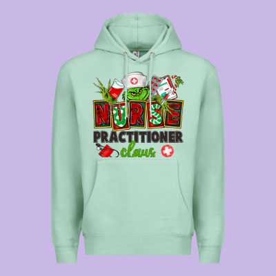 Nurse Practitioner Claus Premium Hoodie Designed By Cowgirlartshop