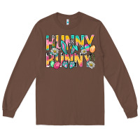 Chestnut Hunny Bunny Easter Long Sleeve Tee - BundleAndBundleShop