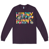 Plum Hunny Bunny Easter Long Sleeve Tee - BundleAndBundleShop