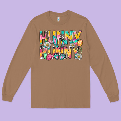 Hunny Bunny Easter Long Sleeve Tee Designed By Bundleandbundleshop