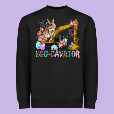 Egg Cavator Easter Heavyweight Sweatshirt Designed By Bundleandbundleshop
