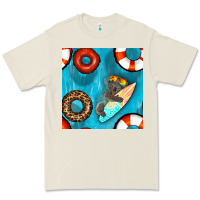 Bone koala at the pool seamless pattern Premium Tee - BundleAndBundleShop