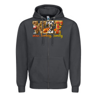 Smoke WTF Wine Turkey Family Zipper Hoodie - texasbilliewilder