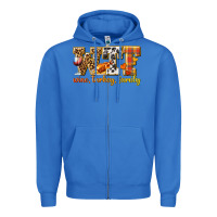 True Royal WTF Wine Turkey Family Zipper Hoodie - texasbilliewilder
