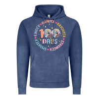 Vintage Denim 100 days of school Vintage Hoodie - MaliasSmallBusiness