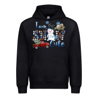 Black I am Snow Cute Urban Hoodie - FaDigitalArtStudio