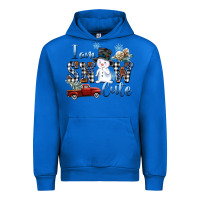 Cobalt I am Snow Cute Urban Hoodie - FaDigitalArtStudio