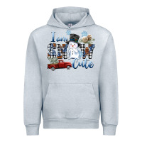 Heather Grey I am Snow Cute Urban Hoodie - FaDigitalArtStudio