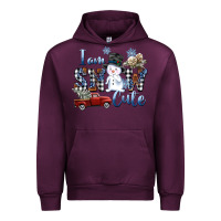 Mauve Wine I am Snow Cute Urban Hoodie - FaDigitalArtStudio