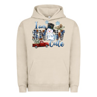 Pigment French Oak I am Snow Cute Urban Hoodie - FaDigitalArtStudio
